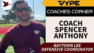 Coaches Corner: Baytown Lee Defensive Coordinator Coach Spencer Anthony Baytown