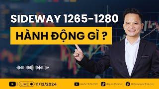 Chứng khoán hôm nay | Nhận định thị trường 11/12/2024: Sideway 1265-1280, hành động gì ?