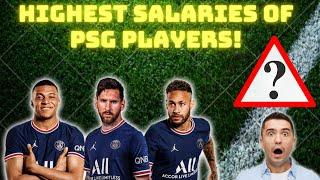 Highest salaries of PSG players! 2022