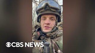 Ukranian soldier shares video diary of life on the front lines