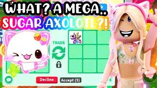 WHAT?! A MEGA..SUGAR AXOLOTL?!HOW VALUBLE IS IT??#adoptmeroblox #preppyadoptme #preppyroblox