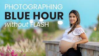 Maternity Portraits at Sunset WITHOUT Flash Photography  | Canon R6 Mark II