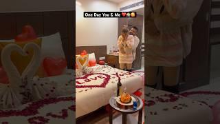 One Day You & Me️ First Night #swatimonga #rajatswati #couplegoals #surprise #youtubeshorts