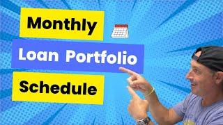 Monthly Loan Portfolio Schedule #hardmoneymastermind #realestatepodcast #privatemoneylender