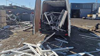 taking upvc plastic and scrap metal to the scrap yard how much did we make