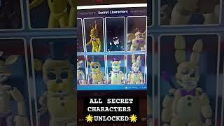 İ unlocked all secret characters in Fredbear mega roleplay