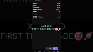  XAU-USD First time trade and boom  #crypto #forex #goldtrading #trading #currencytrading