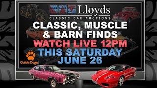 Lloyds Classic, Muscle and Barn Finds Auto Auction - June 2021