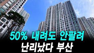 50% 내려도 안팔려 난리났다 부산