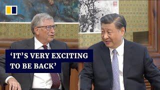 Xi Jinping tells his ‘old friend’ Bill Gates he hopes US-China friendship will continue