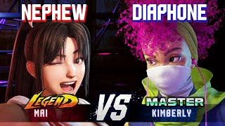 SF6 ▰ NEPHEW (Mai) vs DIAPHONE (Kimberly) ▰ High Level Gameplay