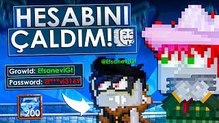 EFSANEVİ GT'NİN HESABINI HACKLEDİM ! ( FENA TROLLEDİM  ) - Growtopia Türkçe