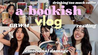 a bookish vlog ️ reading, being cozy, drinking coffee, grwm, 5 star book?