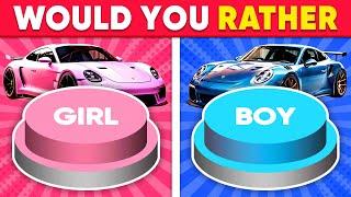 Choose One Button!  GIRL or BOY Edition ️ Monkey Quiz