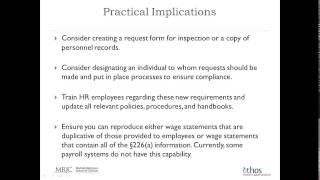 Webinar: HR Recordkeeping Obligations in California; What to Create, Retain and Destroy