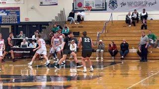 Dom Garzolini with one of his four three's for SV vs. Linton