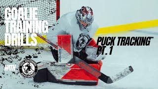 HOCKEY GOALIE DRILLS - Puck Tracking and Movement PART 1 | Total Goaltending Development