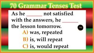 70 test - English All Tenses Mixed Quiz | Verb Tenses in English | No.1 Quality English