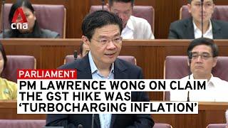 PM Lawrence Wong responds to Pritam Singh's claim that GST hike led to "turbocharging" of inflation