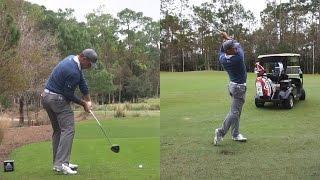 GARY WOODLAND - DRIVER & IRON SWING REGULAR & SLOW MOTION TIBURON GOLF COURSE 1080p