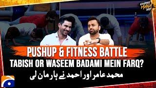 Pushup Challenge - Difference between Tabish & Waseem Badami - Haarna Mana Hay - Tabish Hashmi