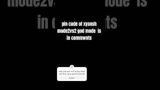 Pin code of God mode is in comments#foryou #shorts @KAZYAL07