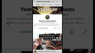 Soon you will be able to shop directly on YouTube. #cowboyboots #westernboots #boots #western