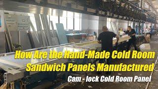 Cam Lock Cold Room Sandwich Panel Production Line, Hand - Made Cold Room Sandwich Panel