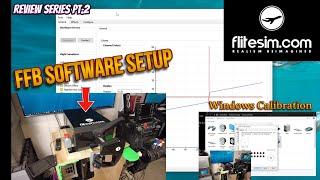 Flitesim.com Force Feedback Yoke Review - Software Setup/Tutorial , Calibration, Time stamped -Pt.2