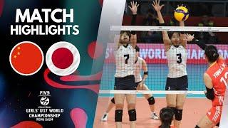 CHINA  JAPAN: [4K] Epic U17 Women's Volleyball Final 2024 - A Clash of Skill, Speed, and Strength!