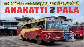 40 YEAR OLD BUS SERVICE Anakatti to Pala KSRTC FAST PASSENGER BUS Yathra | Attappadi