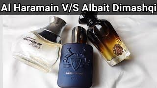 ALBAIT DIMASHQI LAYTON V/S Al Haramain Detour Noir | Parfums De Marley inspired perfume fragrance