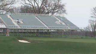 Grandstands taking shape at Oak Hill for PGA Championship