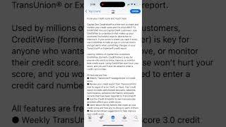 CapitalOne CreditWise app - how to install on iPhone?