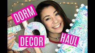 College Dorm Decor Haul 2017 + Simple & Cute DIY's | BeautybySamixox