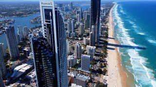 Gold Coast Skyscrapers - Queensland, Australia 4K Drone footage