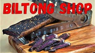 Closwa Biltong Shop in Okahandja town, Namibia, southern Africa