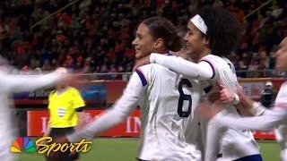 Yazmeen Ryan feeds Lynn Williams for USWNT lead v. Netherlands | NBC Sports