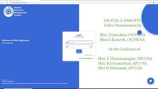Demo of HRMS/ DIGITAL E-Pass/PTO
