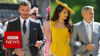 Royal wedding : Royalty of the celebrity world arrive - BBC News