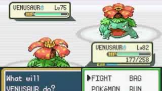 pokemon leaf green - pokemon league - champion GARY