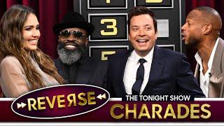 Reverse Charades with Jessica Alba and Marlon Wayans | The Tonight Show Starring Jimmy Fallon