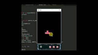 Tetris Game made with python & pygame | #shorts