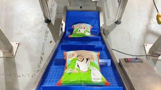 two heads linear weigher 5kg rice vertical packing machine