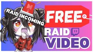 FREE Twitch Raid Alert/Message Greenscreen