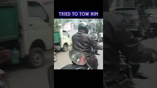 Helping by Tow has become a habit  #huhuclub #motovlog #humanity #bangalore