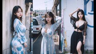 [4k AI 룩북] 길거리에 자주 보이는 히피 레트로 룩북/Hippie retro that you see often on the street LOOKBOOK