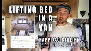 Lifting Bed in a Van: Happijac Bedlift Features & Specs - Benzson Vanlife