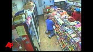 Raw Video: Shootout With Store Robbers