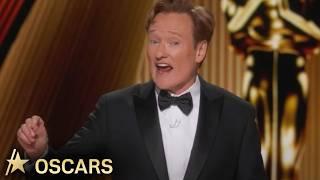 Conan O’Brien Roasts Timothée Chalamet, Karla Sofía Gascón & More In 2025 Oscars Monologue